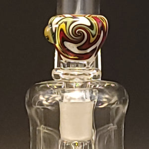 Worked Bubbler-Rasta/White/Steel